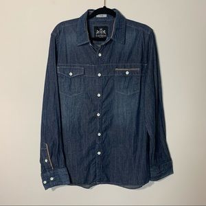 EXPRESS mens L/G Fitted Shirt